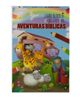 Livro-Bloco de Colorir: Aventuras Bíblicas | TodoLivro
