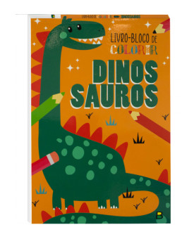 Livro-Bloco de Colorir: Dinossauros | TodoLivro