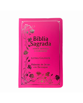 Bíblia Sagrada | ARC | Letra Gigante | Capa Covertex | Pink