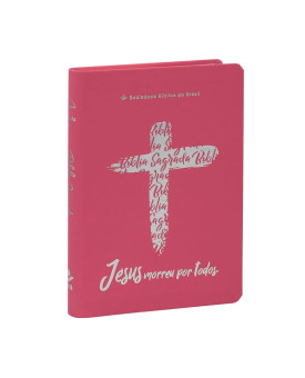 Bíblia Sagrada | Letra Grande | RC | Linha Ouro - Cruz | Pink