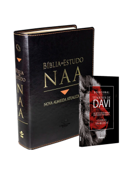 Kit Bíblia de Estudo NAA + Devocional Tesouros de Davi | Aliado Do Cristão
