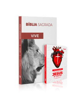 Kit Bíblia NVI Slim Ele Vive + Devocional Palavras de Jesus em Vermelho | Oração e Saudação (padrão)