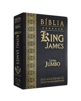 Bíblia Sagrada | King James Atualizada | Letra Jumbo | Capa Cover Book Preta