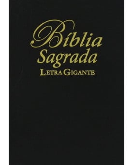 Bíblia Sagrada | RA | Letra Gigante | Luxo | Preta | Zíper