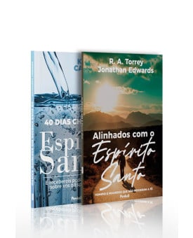 Kit 2 livros | 40 Dias Cheios do Espírito Santo + Alinhados Com o Espírito Santo | Alinhados com Espírito