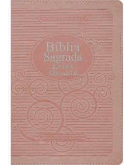Bíblia Sagrada | RA | Letra Gigante | Luxo | Rosa Claro | Índice | Zíper