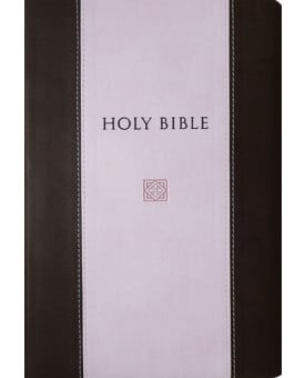 King James Devotional Bible | Letra Normal | Luxo | Marrom\Rosa