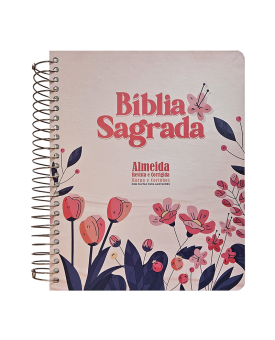 bíblia para Anotações | RC | Espiral | Floral Cartoon