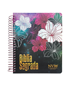 Bíblia para Anoações | NVI | Floral Magenta
