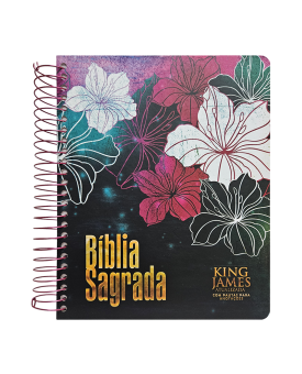 Bíblia para Anotações | KJA | Floral Magenta