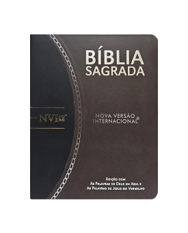 Bíblia Sagrada Slim | NVI | Marrom e Preto | Luxo