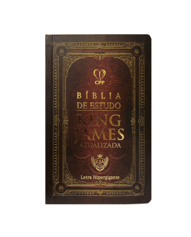 Bíblia de Estudo KJA | King James Atualizada | Letra Hipergigante | Capa Dura | Vermelho com Dourado