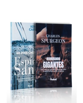 Kit 2 livros | 40 Dias Cheios do Espírito Santo + Derrubando Gigantes | Conquistando a Vitória Espiritual