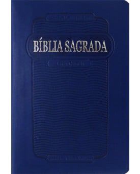 Bíblia Sagrada | RC | Letra Grande | Emborrachada | Azul | Índice