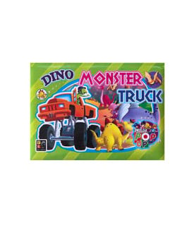 Dino Monster Truck | Pop Up | Pé Da Letra (padrão)