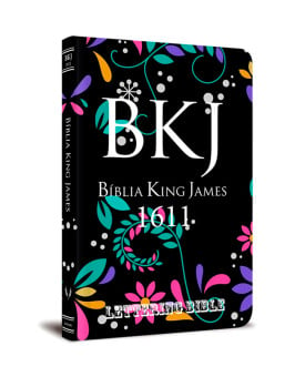 Bíblia Sagrada | King James 1611 | Letra Normal | Semi-flexível | Lettering Bible | Floral | Ultra Fina