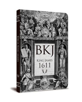 Bíblia Sagrada | King James 1611 | Letra Normal | Semi-flexível | Lettering Bible | Retrô | Ultra Fina