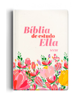 Bíblia de Estudo Ella | NVI | Letra Média | Luxo | Flores