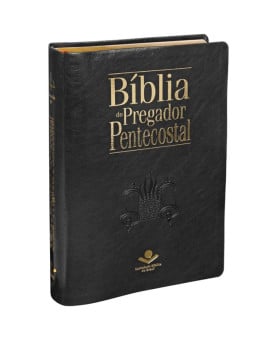 Bíblia do Pregador Pentecostal | RC | Letra Normal | Capa PU | Preta Nobre