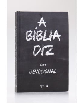 A Bíblia Diz com Devocional | NVI | Letra Normal | Capa Dura | Giz