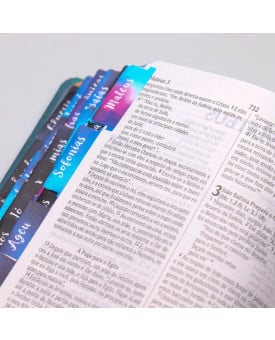 Abas Adesivas para Bíblia | Jornada com Deus Através das Escrituras | Lettering