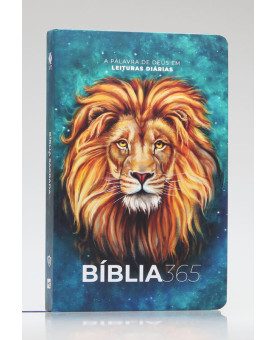 Bíblia 365 | NVT | Letra Normal | Capa Dura | Leão Aslam