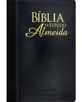 Bíblia de Estudo Almeida | Azul/Preta