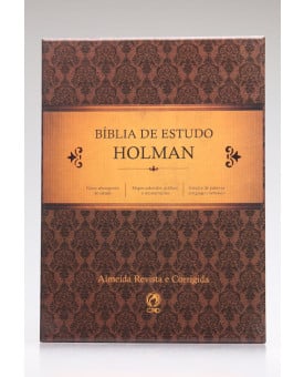 Bíblia de Estudo Holman | RC | Letra Média | Capa Sintética | Preta