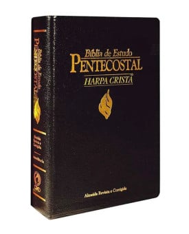 Bíblia de Estudo Pentecostal | RC | Harpa Cristã | Luxo | Preta