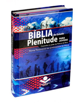 Bíblia de Estudo Plenitude para Jovens | NTLH | Capa dura | Azul