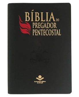 Bíblia do Pregador Pentecostal | NAA | Letra Normal | Capa Sintética | Preta Nobre | índice 