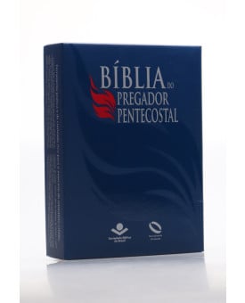 Bíblia do Pregador Pentecostal | NAA | Letra Normal | Capa Sintética | Azul Nobre 