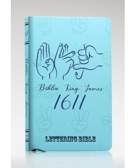 Bíblia Sagrada | King James 1611 | Letra Normal | Semi-flexível | Lettering Bible | Sinais | Ultra Fina
