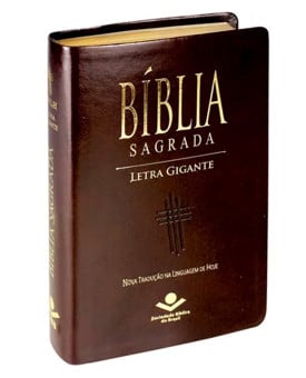Bíblia Sagrada | NTLH | Letra Gigante | Luxo Marrom