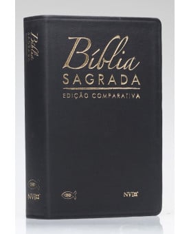 Bíblia Sagrada Comparativa | NVI | Letra Grande | Luxo | Preta