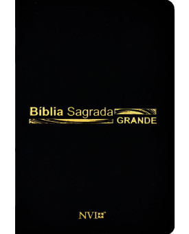 Bíblia Sagrada | NVI | Letra Grande | Luxo | Preta | Média