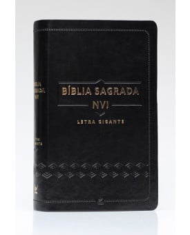 Bíblia Sagrada | NVI | Letra Gigante | Luxo | Preta