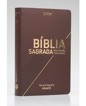 Bíblia Sagrada | NVI | Letra Gigante | Luxo | Nova Ortografia | Marrom