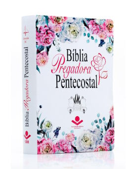 Bíblia da Pregadora Pentecostal | RC | Letra Normal | Capa PU | Floral