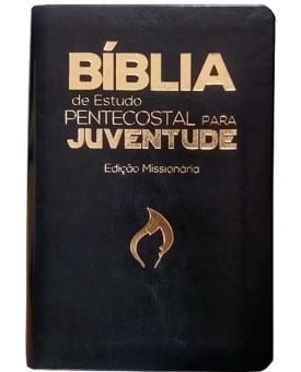 Bíblia de Estudo Pentecostal Para Juventude | RC | Luxo | Preta