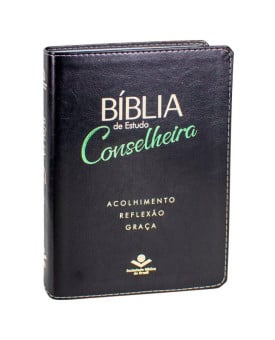 Bíblia de Estudo Conselheira | NAA | Letra Normal | Capa Sintética | Preta 