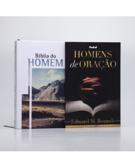 Kit Bíblia do Homem NVI + Homens de Oração | Edward M. Bounds | Ore Sem Cessar