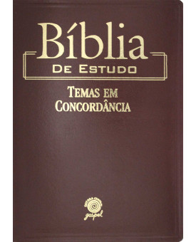 Bíblia De Estudo Temas Em Concordância | NVI | Vinho