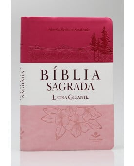 Bíblia Sagrada | RA | Letra Gigante | Capa Sintética | Pink | Índice