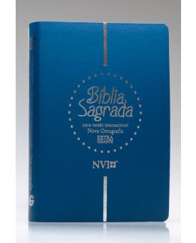 Bíblia Sagrada | NVI | Letra Extragigante | Luxo | Nova Ortografia | Azul