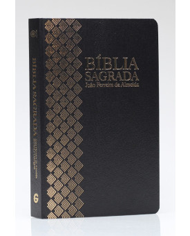 Bíblia Sagrada | RC | Letra Grande | Capa Dura | Preta e Dourada