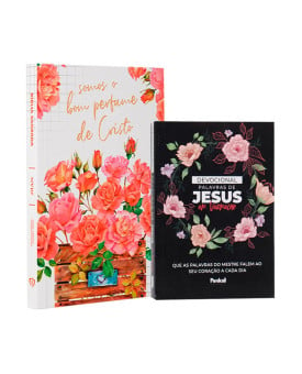 Kit Bíblia NVI Slim Bom Perfume de Cristo + Devocional Palavra de Jesus em Vermelho | Eterna Sabedoria