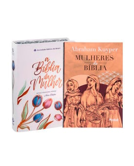 Kit A Bíblia da Mulher NAA | Portátil | Branca + Mulheres da Bíblia | Abraham Kuyper | Aprenda com Grandes Mulheres