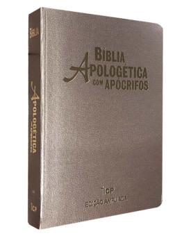 Bíblia Apologética com Apócrifos | RC | Letra Grande | Luxo | Champagne