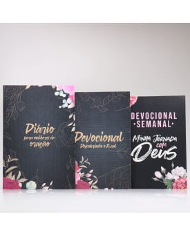 Kit Devocional Descobrindo o Real + Diário + Devocional Semanal | Flores Cruz